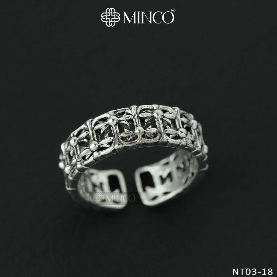 Nhẫn Chrome Heart Nam Nữ Minco Accessories phong cách Cá Tính phụ kiện thời trang đẹp NT03-18