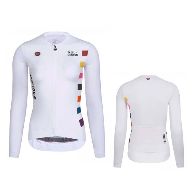 Monton Áo Thun Thể Thao Tay Dài In Hình Đầu Lâu Cá Tính Cho Nữ