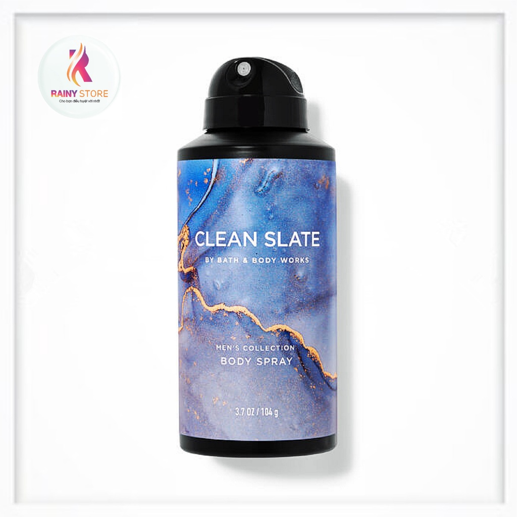 Xịt thơm toàn thân cho nam Bath & Body Works Clean Slate 104g
