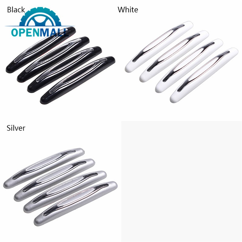 Set 4 gờ dán phản quang báo hiệu an toàn chống va chạm cho xe hơi