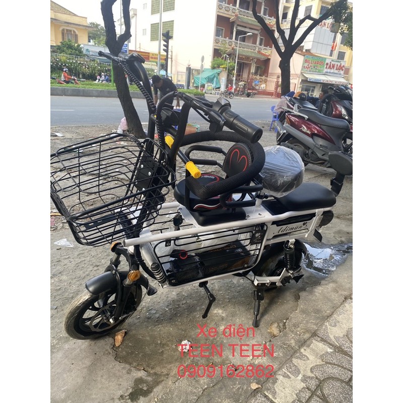 Ghế em bé ráp xe điện Adiman trước và sau