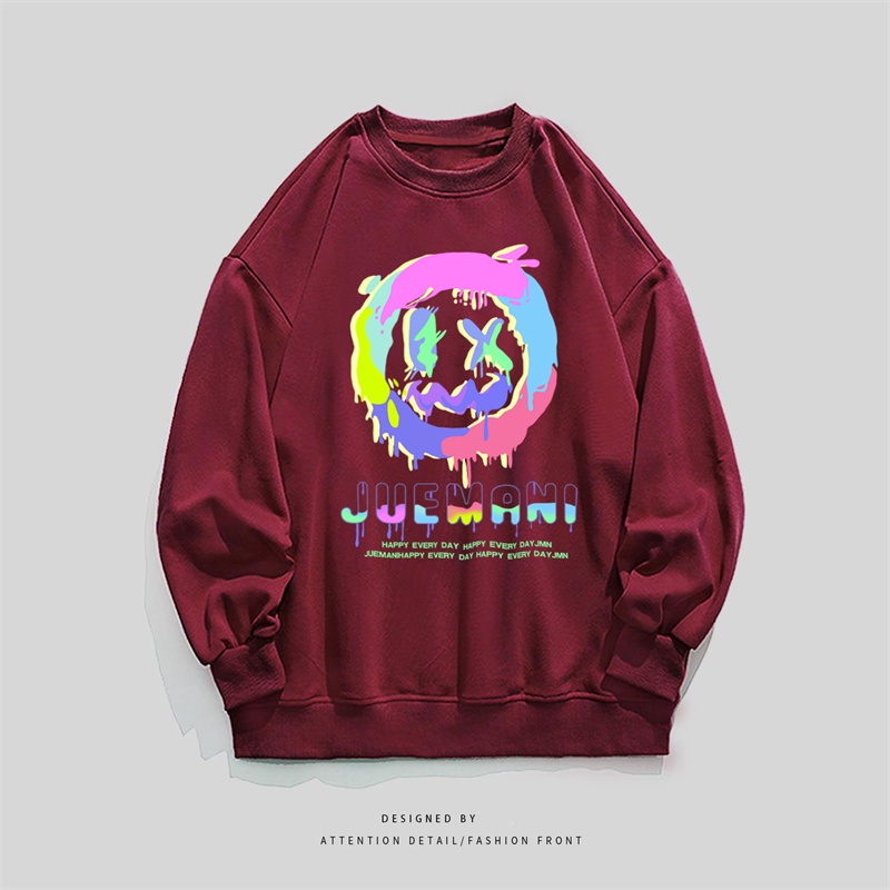 Áo thun nữ NRVP dài tay dáng rộng in hình phong cách Hàn Quốc mới