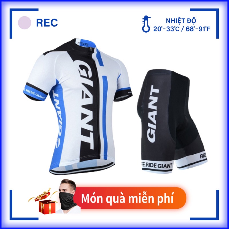 GIANT Phong cách mới Thoải mái Thoải mái Quần áo Đi xe đạp dành cho Đội chuyên nghiệp Nam Màu trắng Tay ngắn Tay áo Bộ Áo khoác Đi xe đạp