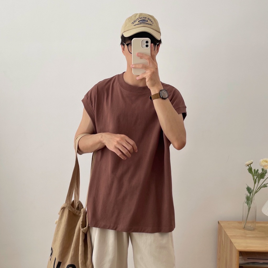 NOOBITA - Áo sát nách tanktop vải 100% cotton 230g form rộng 7632