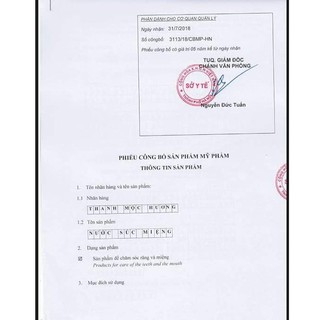 Sâu răng Thanh Moc Hương 500ml