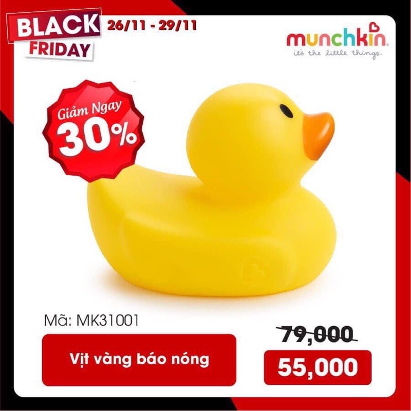 Vịt vàng báo nóng Munchkin