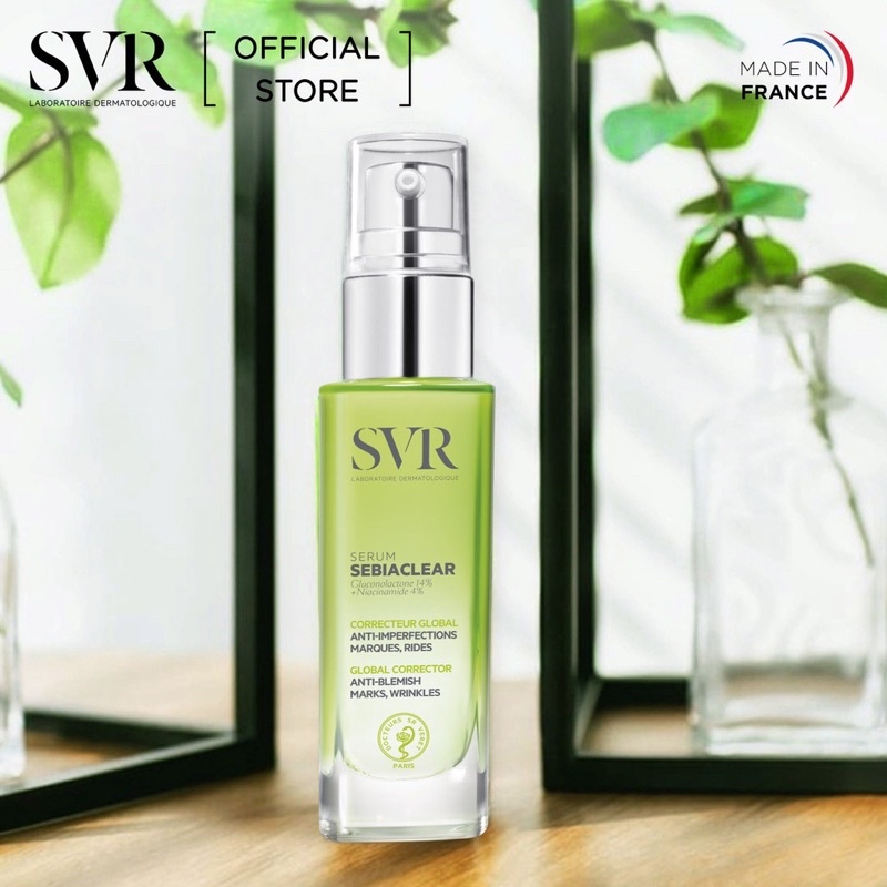 Tinh Chất Làm Giảm Mụn &amp; Mờ Nám Và Nếp Nhăn SVR Sebiaclear Serum 30ml