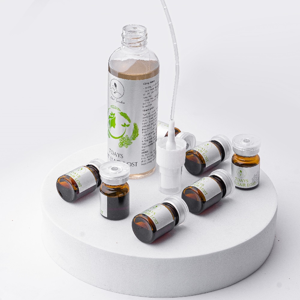 Dưỡng tóc dạng xịt Mini Garden 7 Days Anti Hairlost 120ML - Xịt dưỡng tóc tinh chất thiên nhiên bibi90