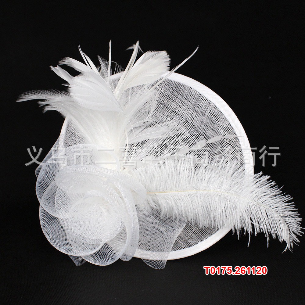 Mũ lưới lông vũ thời trang cho cô dâu