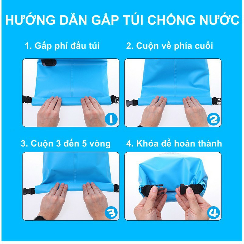 Túi Chống Nước Tuyệt Đối 100%, Đeo Chéo Vai, Chất Liệu Cao Cấp POPO Collection