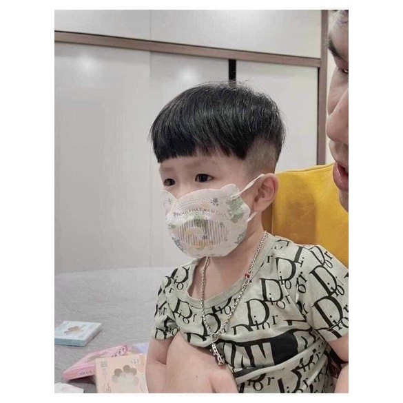 Hộp 10 cái Khẩu trang Panda kids hot trend Bé Trai , Bé gái