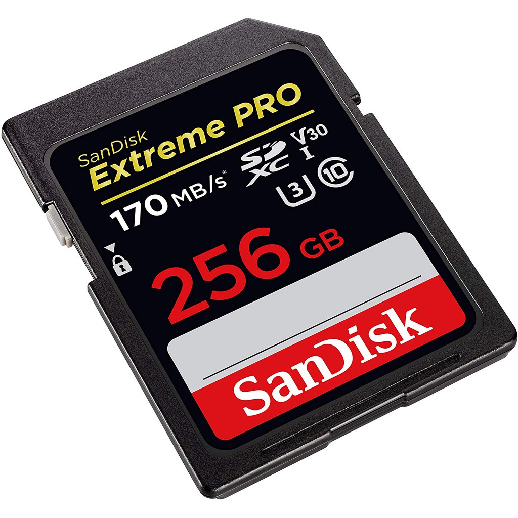 Thẻ Nhớ Sandisk Extreme PRO 256 GB SDXC Tốc Độ Cao Đến 170 MB / s 10 U3 V30
