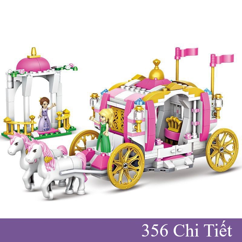 BỘ ĐỒ CHƠI XẾP HÌNH LÂU ĐÀI CÔNG CHÚA FRIENDS, XẾP HÌNH LÂU ĐÀI