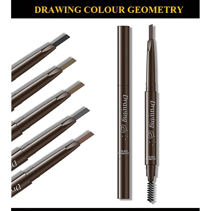 Bút kẻ mày Drawing Colour Geometry 2 trong 1