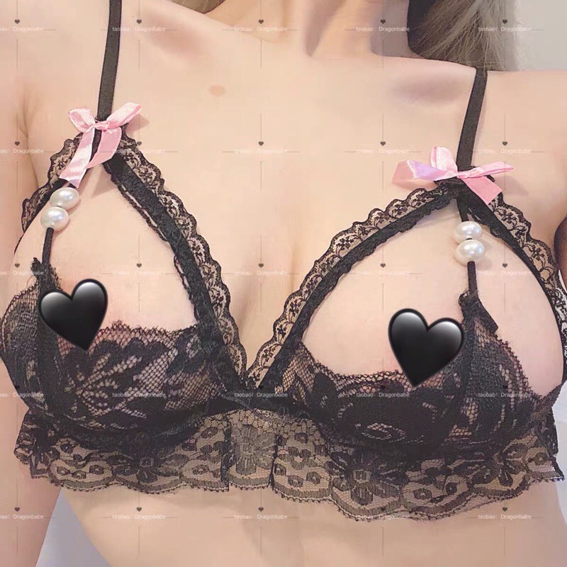 Set đồ lót ren xuyên thấu phối ngọc (Ảnh thật) | BigBuy360 - bigbuy360.vn