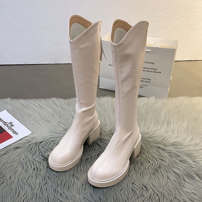 ❄❄❄Boot Đế Cao Vận Họa Tiết Khí Chất Hoang Dã Phong Cách Âu Mỹ❄❄❄