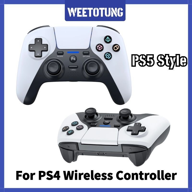 (Hàng xịn P4) Tay cầm chơi game PS2, PS3, PS4 có dây chế độ rung, dây kết nối Bluetooth cho PC / Laptop / Mobile Iphone