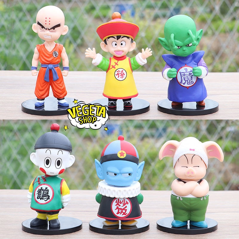 Mô hình Dragon Ball - Gohan Goku Chichi Chiaotzu Oolong Vegeta Pilaf Krillin Piccolo Gogeta Bulma Trunks - Cao 10~10,5cm