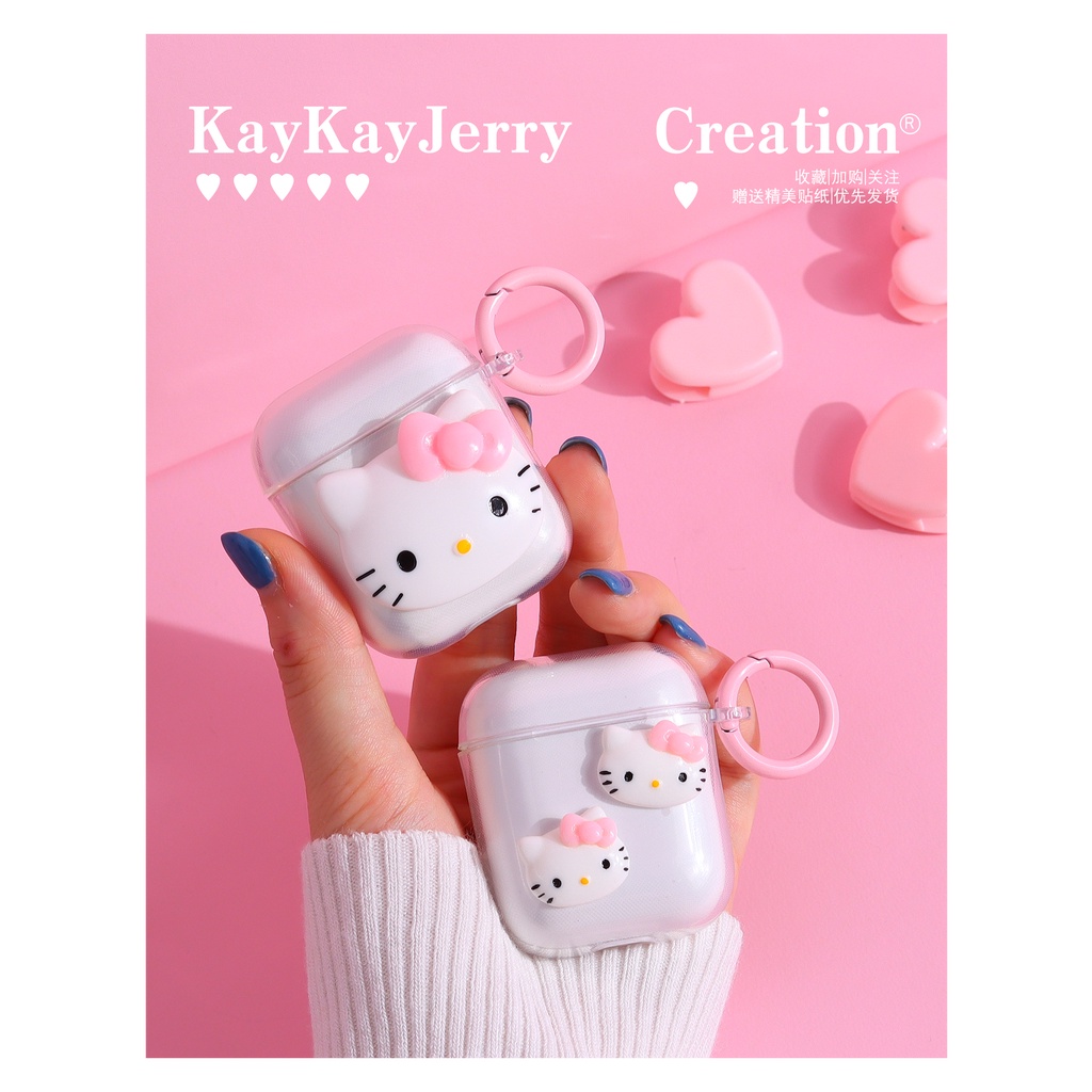 Vỏ Bảo Vệ Hộp Sạc Tai Nghe compatible for airpods 1/2 Pro 4 3 2021 i12 Kèm Dây Đeo