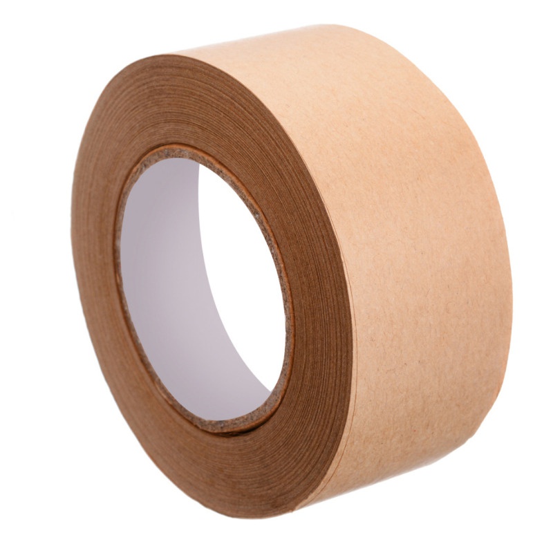 1 Cuộn Băng Keo Giấy Kraft Gói Quà Màu Nâu Dài 30m