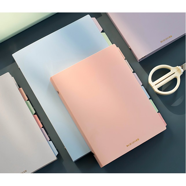 Bìa sổ còng A5- B5 màu pastel xinh xỉu-StudywithNgan-cong04