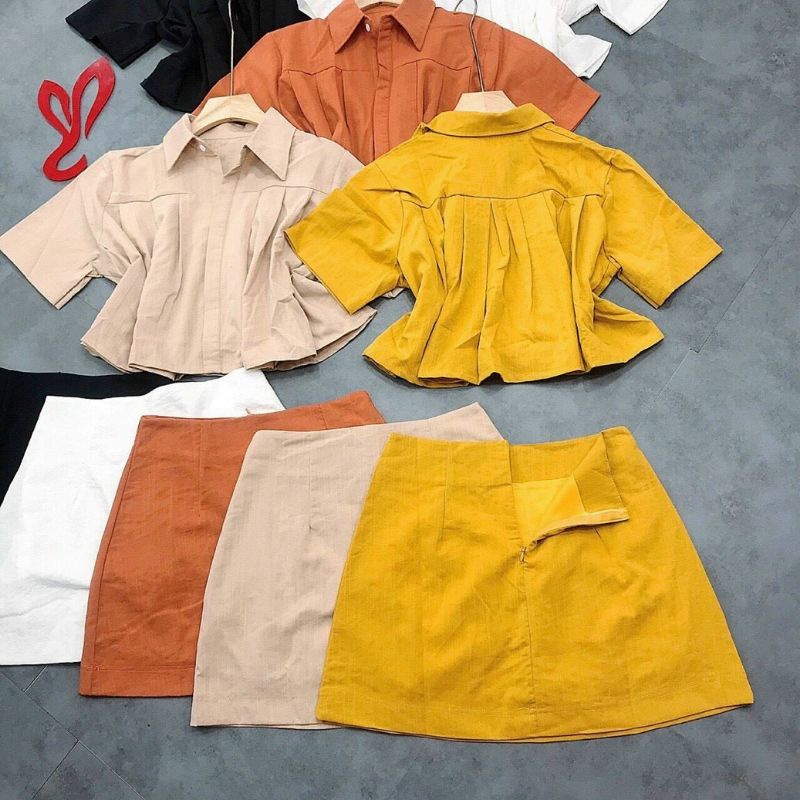 SET Áo &quot;Bigsize&quot; Xếp Ly Chất Cotton Mỹ