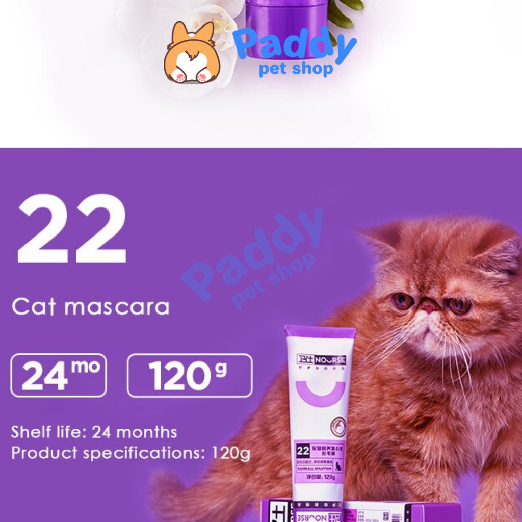 Gel NOURSE 22 Hairball Tiêu Búi Lông Mèo 120g