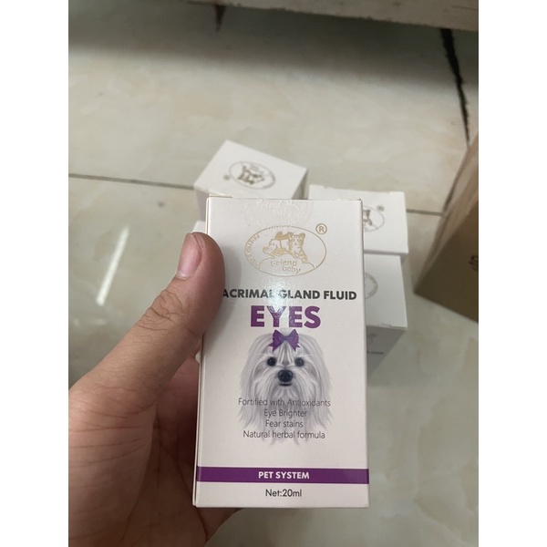 Siro uống ngừa chảy nước mắt cho chó mèo 20ml Lacrimal Gland Fluid