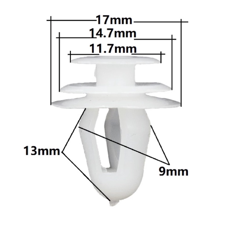 Set 100 chiếc vít nhựa, chốt nhựa taply ( tappi ) cánh cửa nhiều màu sắc lựa chọn - Future Autoparts