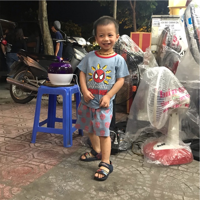 Bộ cotton cộc tay xuất hàn bé trai 8-21 kg ( ảnh mặc cuối)