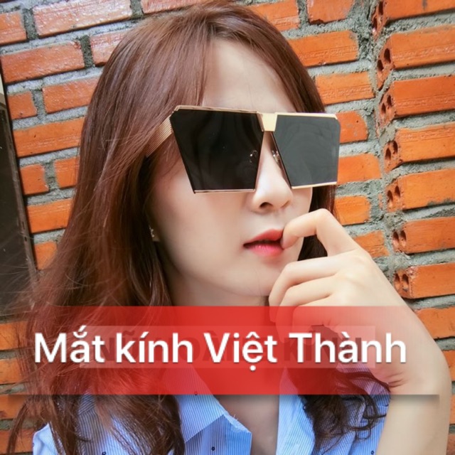 mắt kính mát râm thời trang cực chất vuông phẳng cho nam nữ