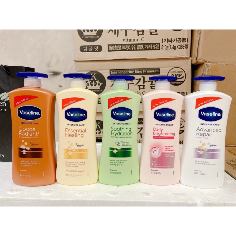 DƯỠNG THỂ VASELINE BODY LOTION 725ML CỦA MỸ