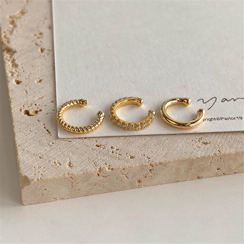 Set 3 Khuyên Tai Đính Đá Thời Trang Cho Nữ