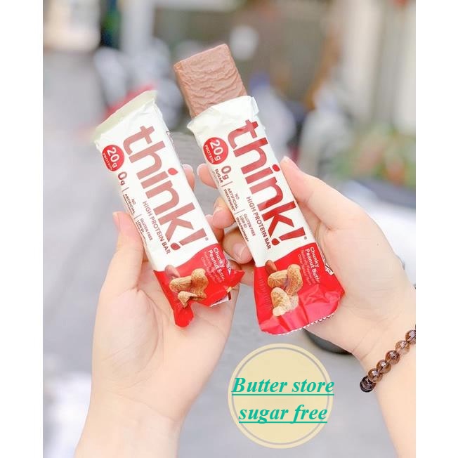 Thanh Protein Bar không đường Think!
