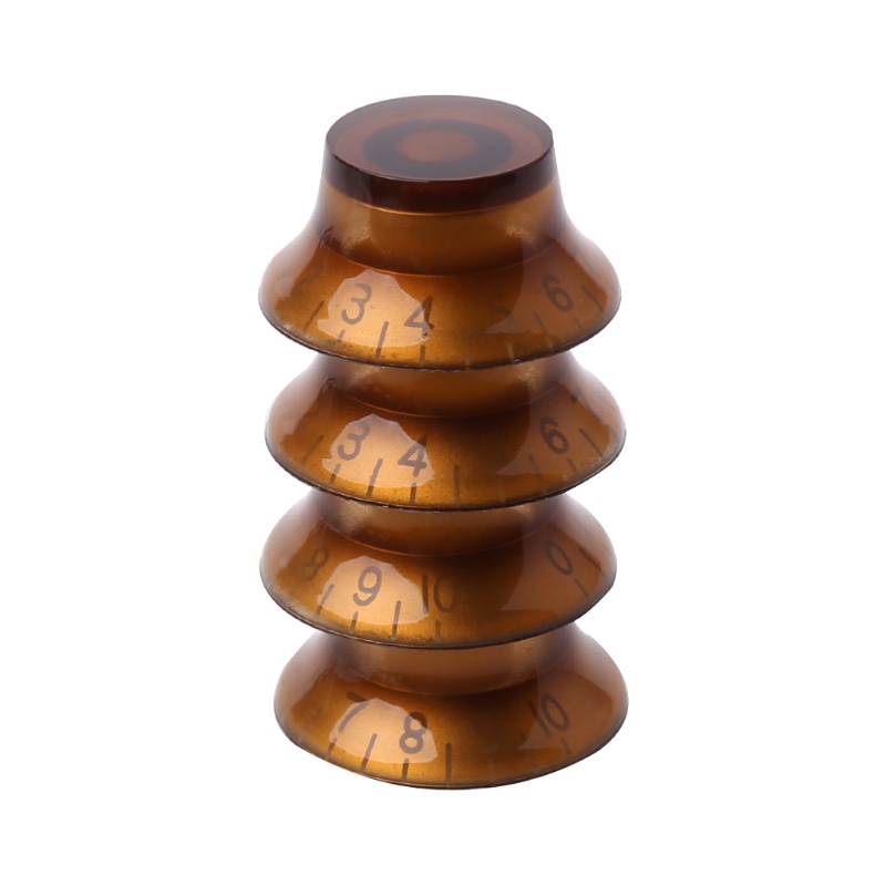 1 Cần Điều Chỉnh Âm Lượng Hình Chuông Màu Cà Phê Cho Đàn Guitar LP