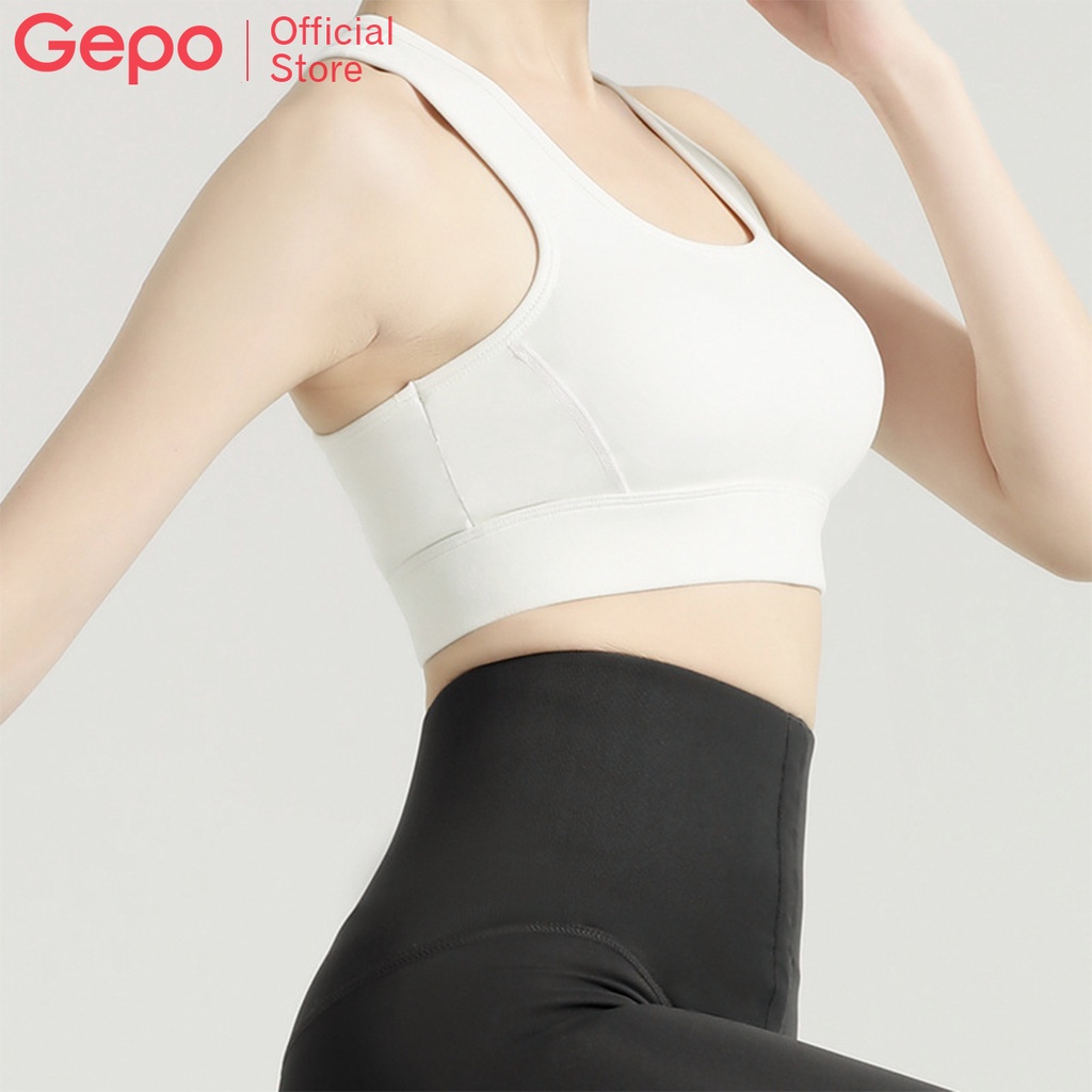 Áo bra tập gym yoga cao cấp có mút ngực chống sốc GEPO GP204