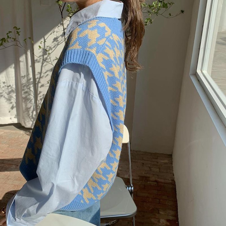 Áo Gile Nữ, Áo Len Gile Cao Cấp Kiểu Dáng Hàn Quốc Siêu Mềm Thời Trang Hót Trend | BigBuy360 - bigbuy360.vn