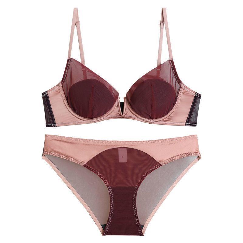 Bộ Đồ Lót Không Đường May Viền Ren Phong Cách Pháp Quyến Rũ Dành Cho Nữ