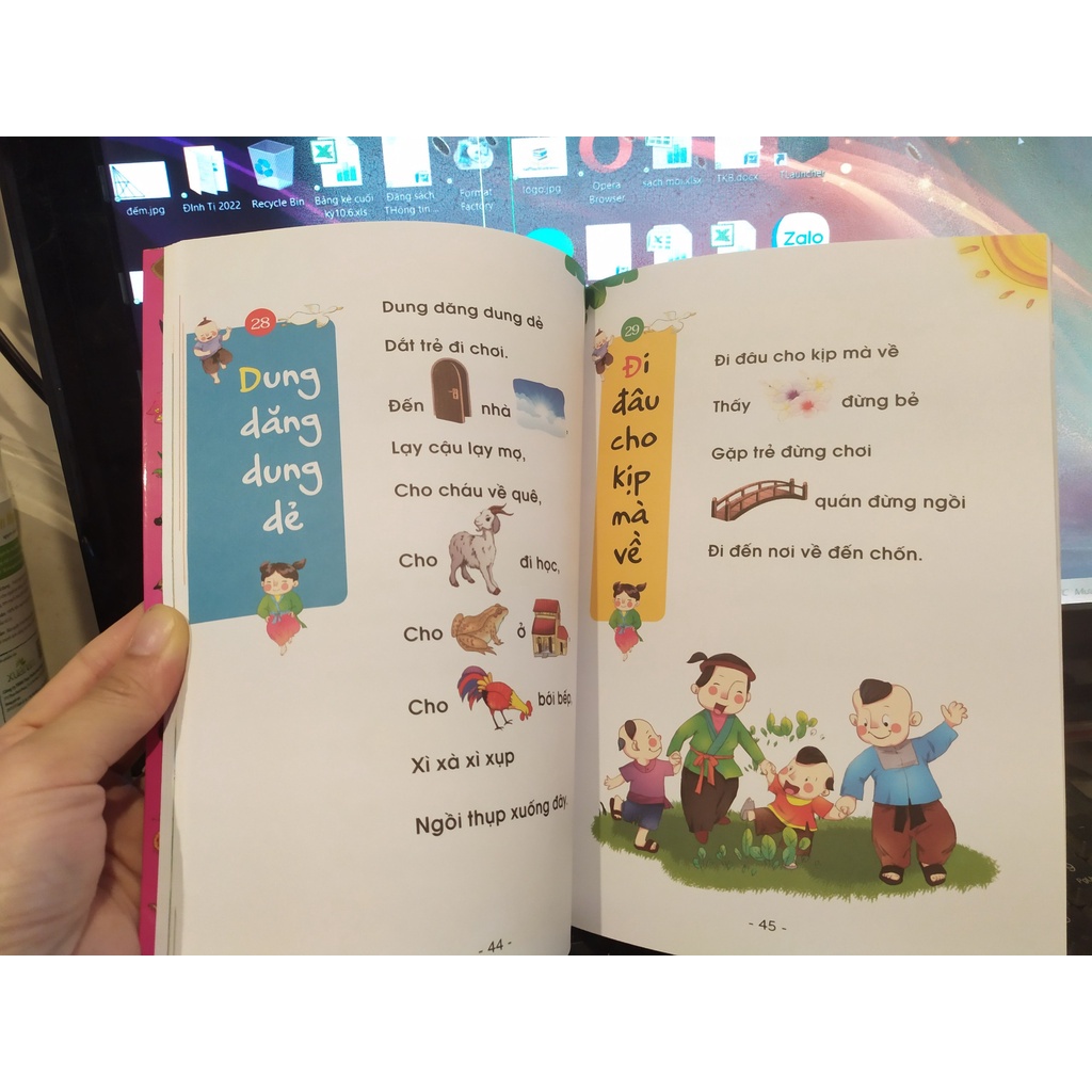 Sách - Đồng Dao Tư Duy Hình Ảnh Cho Bé Tập Nói Tập Đọc