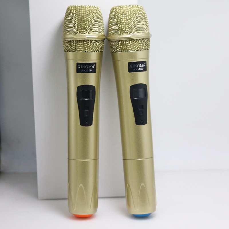 [Mã ELHACE giảm 4% đơn 300K] Bộ 2 micro karaoke không dây thế hệ mới Xingma AK-100