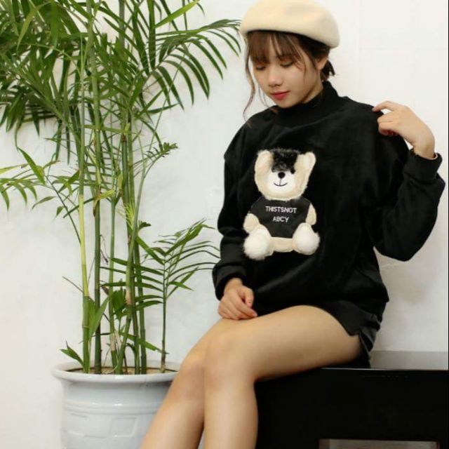 Áo nỉ nhung moschino