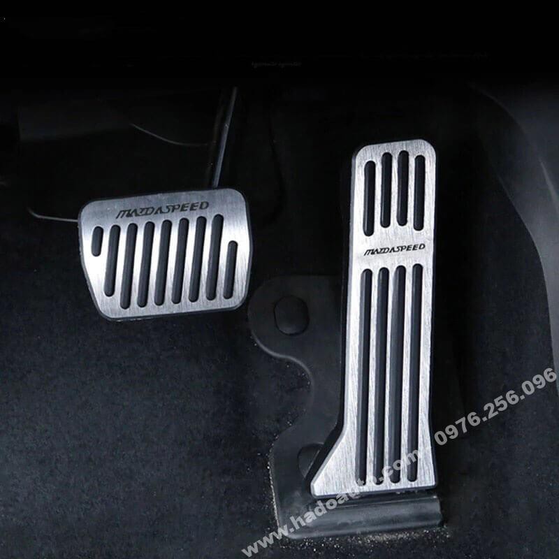Ốp chân ga,chân phanh xe Mazda 2, Mazda 3, M6,Cx5, Cx8. Ốp pedal Cao su inox bền bỉ
