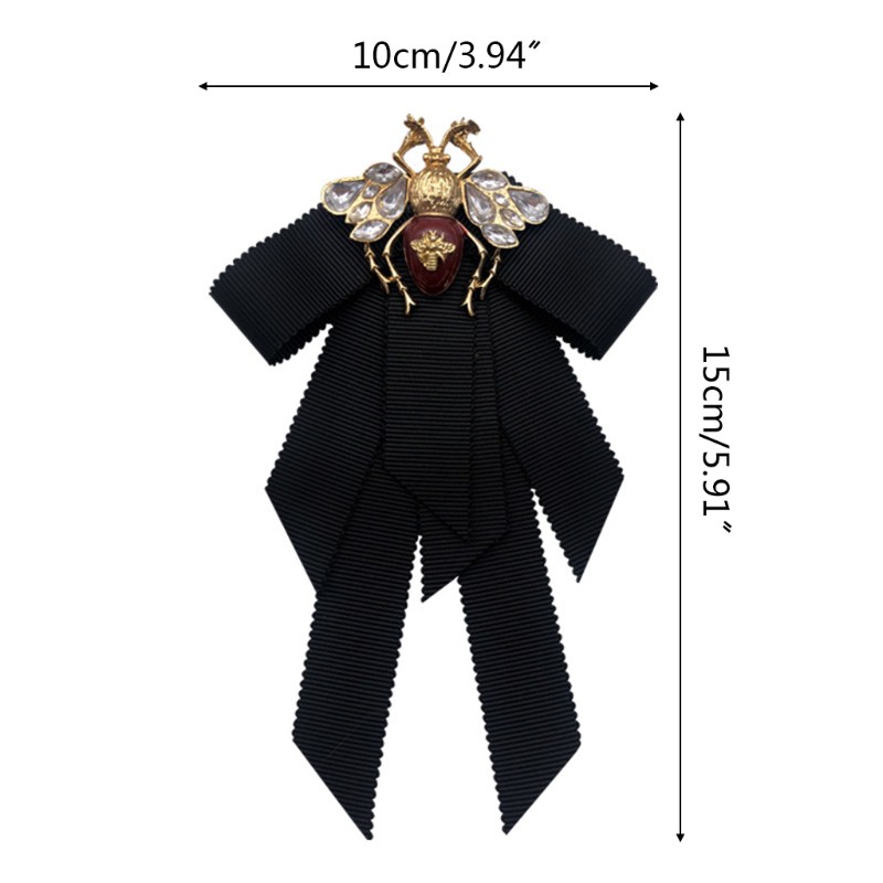 Nơ Cài Áo Đính Đá Thời Trang Nữ Tính