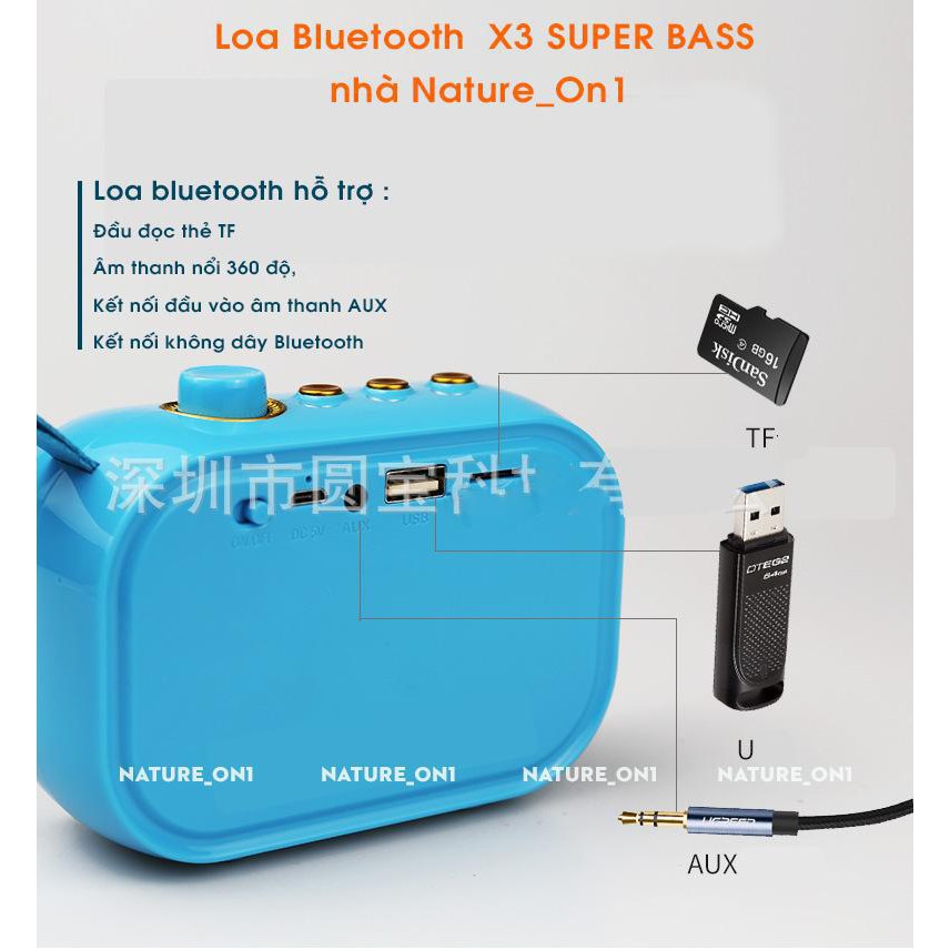 Loa bluetooth X36 Cao Cấp, Chất Lượng Âm Thanh Đỉnh Nhất  - Nhỏ Gọn, Kiểu Dáng Hiện Đại Trẻ Trung - 057