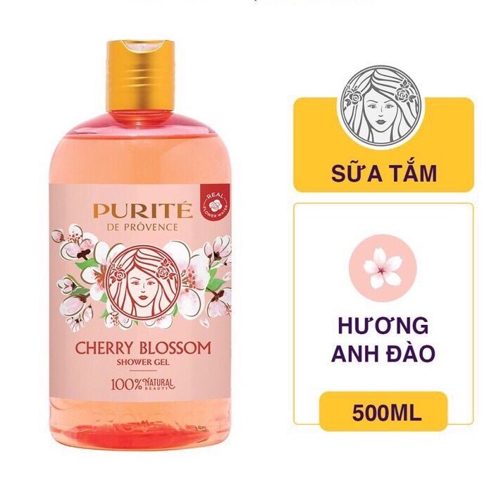 Sữa tắm Thiên Nhiên Purité Hương hoa 500ml