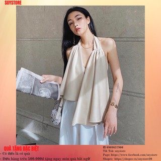 [Mã SUYSHD180 giảm 5% đơn 180K] Áo yếm Layer tà cổ lớn suystore [Ảnh thật][Hottrend]