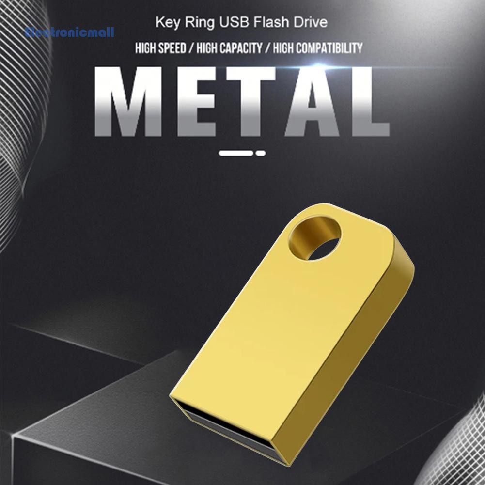 ElectronicMall01 Mini USB 2.0 Flash Drive Metal Pendrive U Disk Memory Stick 4/8/16/32/64/128GB