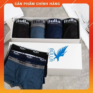 Hộp 4 quần lót nam - quần sịp đùi cao cấp Bulla mềm mát