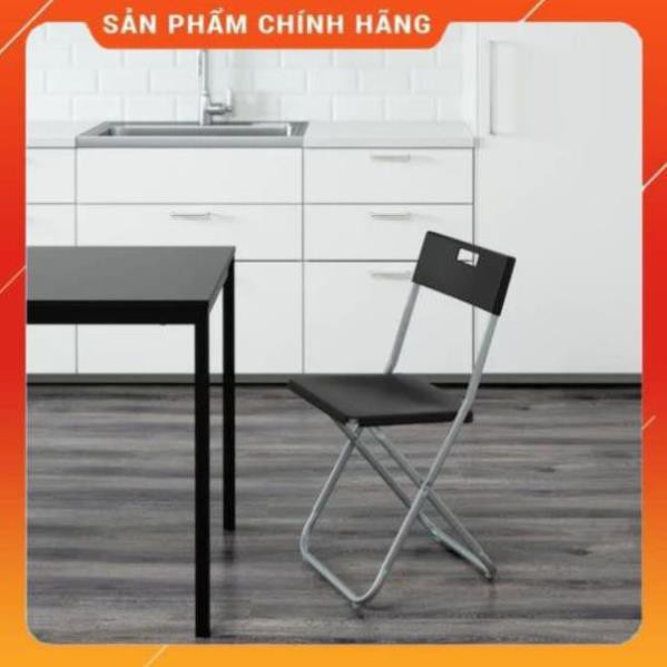 Ghế gấp đen GUNDE ikea