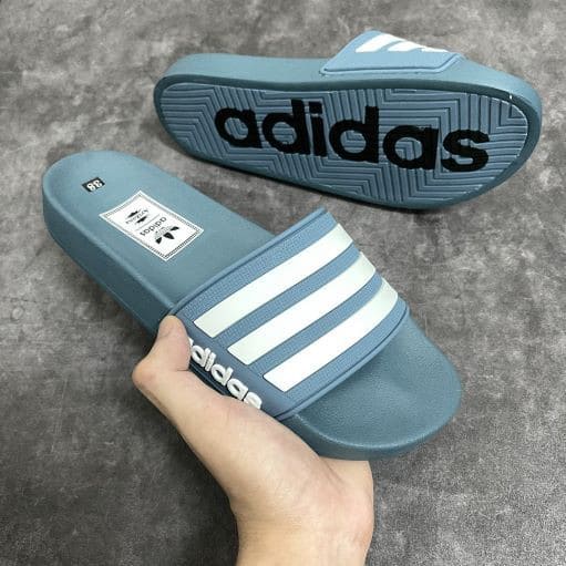 ⚡HÀNG SIÊU CẤP⚡ Dép nam đẹp 3 sọc quai ngang đế cao su non nguyên khối cực êm chân
